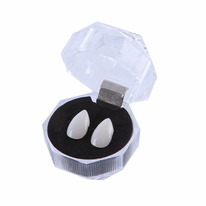 2 шт. Косплэй Хэллоуин зубных протезов зомби привидение дьявол оборотень зубы