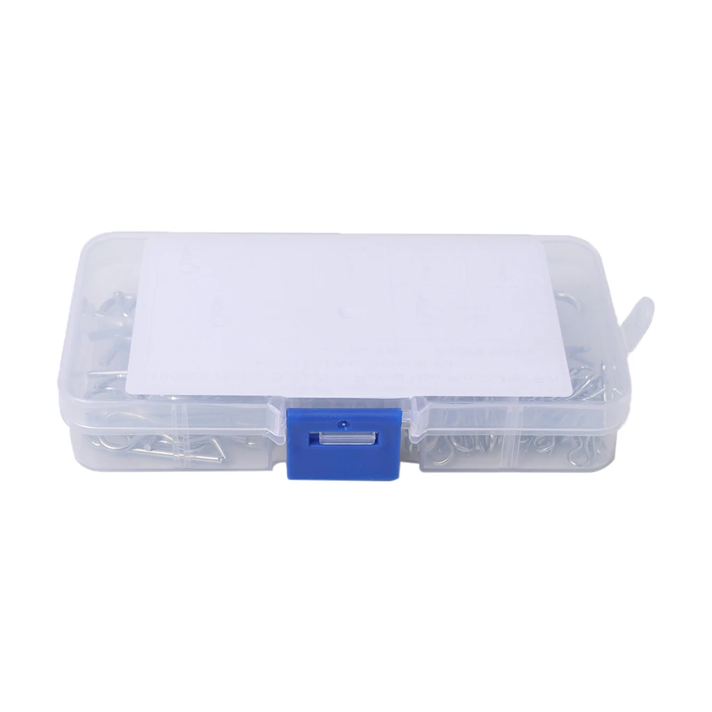 100Pcs R Cotter Pins Tractor Pin Clips With Plastic Box Assortment Kit