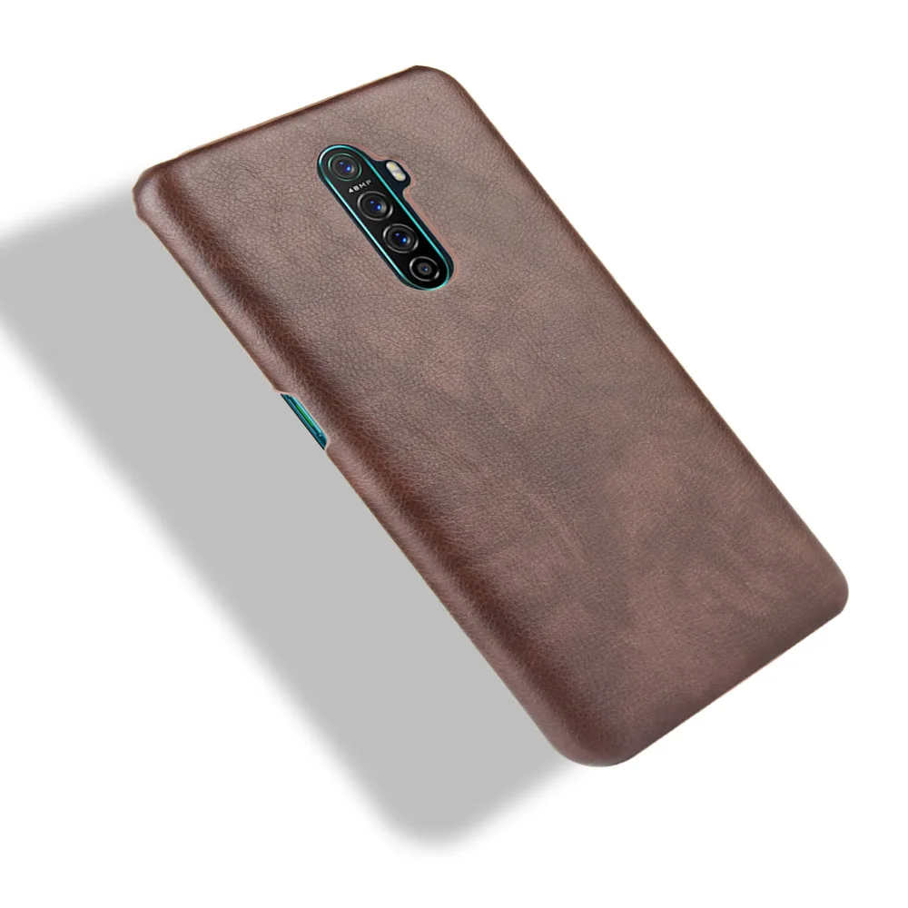 Для Oppo Realme X2 Pro чехол бизнес Litchi узор из искусственной кожи Жесткий PC задняя крышка для Reno ACE X2Pro телефон Coque(N1111