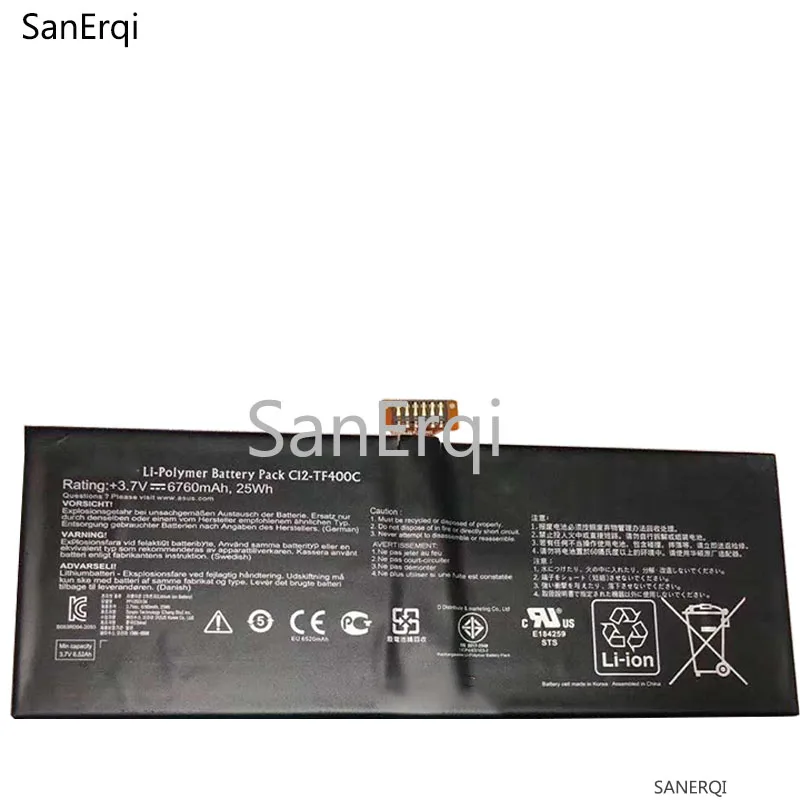 25wh 6760mah News Laptop Battery For Asus Vivotab Smart Me400c C12