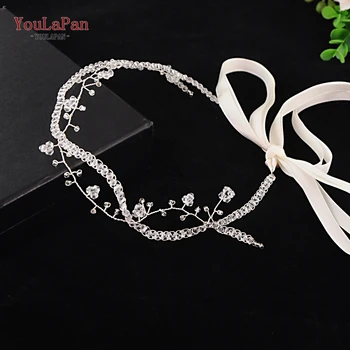 

YouLaPan HP124 Wedding Headband Pure Crystal Bridal Tiara Bridesmaid Wedding Headpiece Handmade Bridal Wedding Hair Accessories