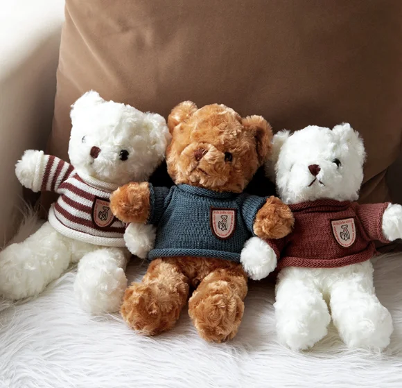 Teddy bear multi-color optional Father's Day gift plush toy sweet cute girl sleep pillow graduation dolls J05