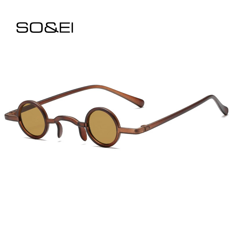SO & EI gafas de sol Retro Steampunk para anteojos de sol pequeños, redondos, transparentes, estilo océano, Punk, UV400|Gafas para mujer| - AliExpress