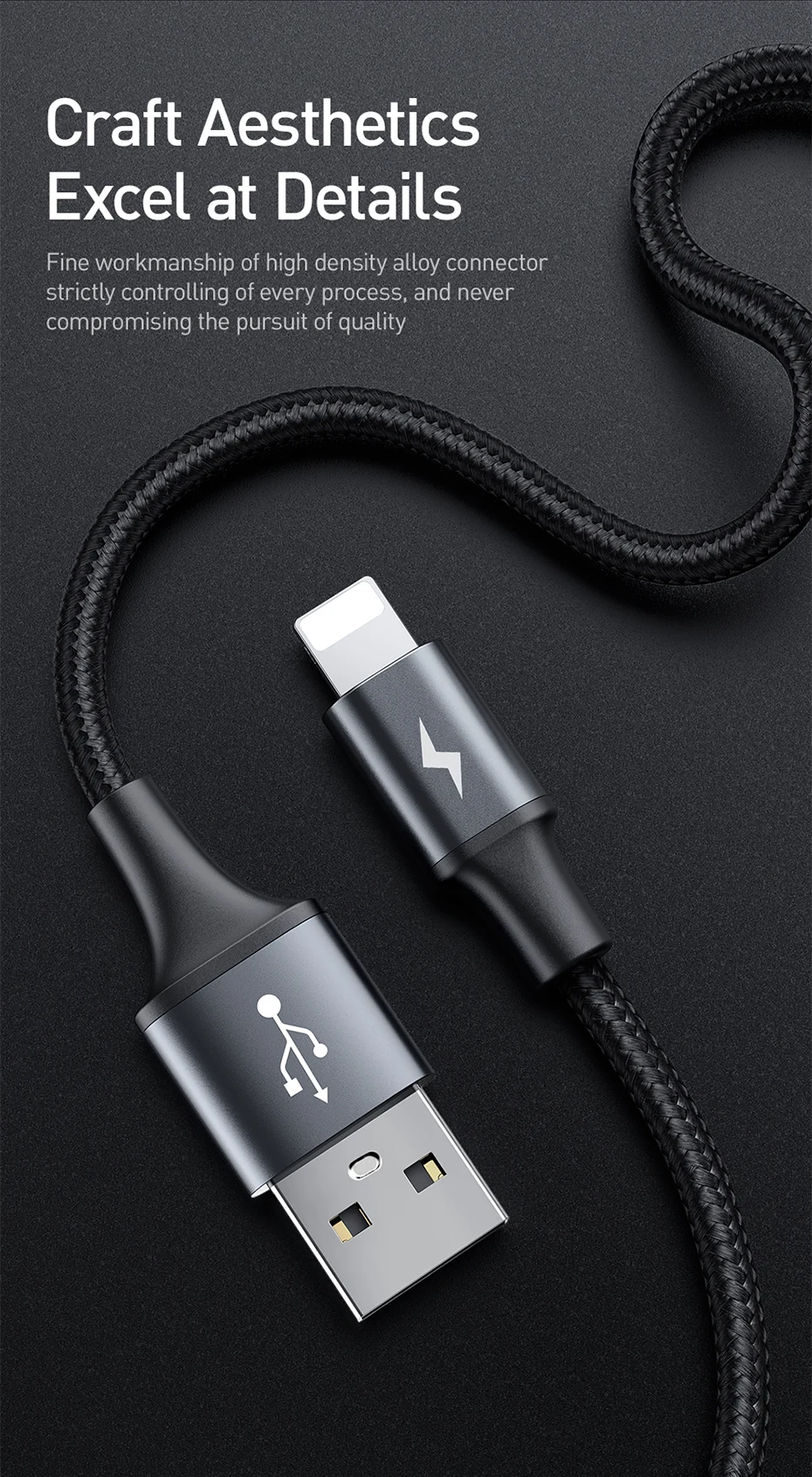 Baseus USB кабель для iPhone двойной USB зарядное устройство Автомобильное заднее сиденье usb зарядный кабель провод шнур адаптер для iPhone Xs Max XR X 8 7 Plus