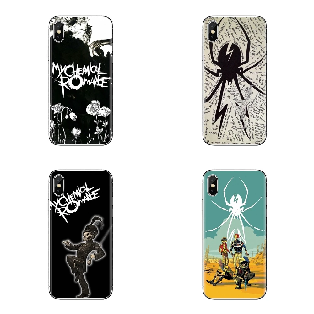 For iPhone XS Max XR X 4 4S 5 5S 5C SE 6 6S 7 8 Plus Samsung Galaxy J1 J3 J5 J7 A3 A5 My Chemical Romance Soft Silicone TPU Case |