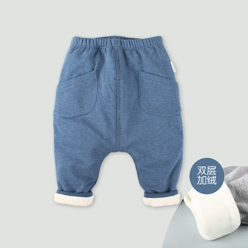 

Good House Autumn And Winter Baby Pants with Velvet Sub-Infant Warm Leggings BOY'S Can Open Crotch Big Pp Pants Girls Winter