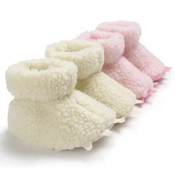 

Laleben 2018 Winter Newborn Monster Claws Baby Shoes Infant Girl Shoes Slip-on Solid Baby First Walkers Soft Bottom Cotton Shoes