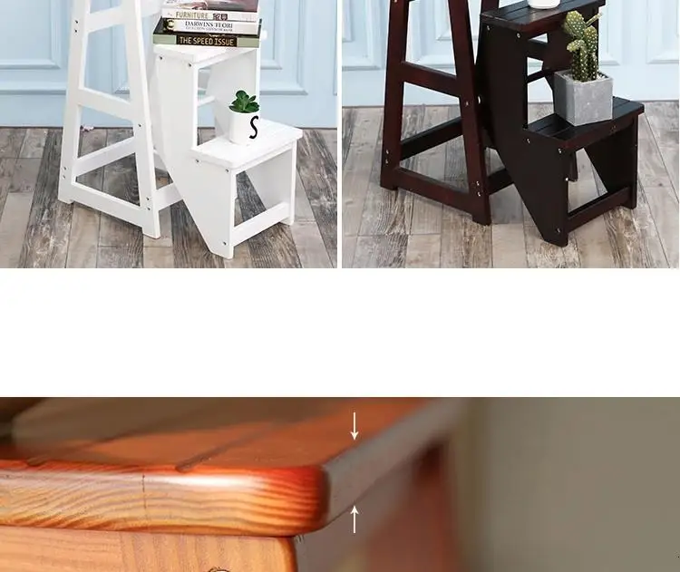 Детский табурет для ванной комнаты Sgabelli Cucina Scaletta Legno Merdiven Stepladder Chair Escabeau