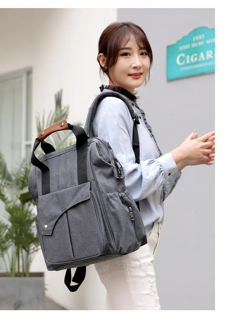 Модная сумка для мам, сумки для подгузников, многофункциональная Большая вместительная сумка, дорожная сумка для беременных, рюкзак, женская сумка