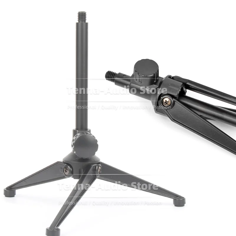 Desk Tripod Metal Microphone Stand For Rode VideoMicro Video Micro Desktop Bracket Mic Tabletop Boom Mount Table Mike Holder