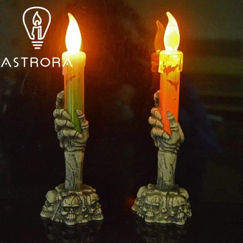 

ASTRORA Halloween Bar Ktv Decoration Horror Ghost Hand LED Flashing Electronic Candle Light