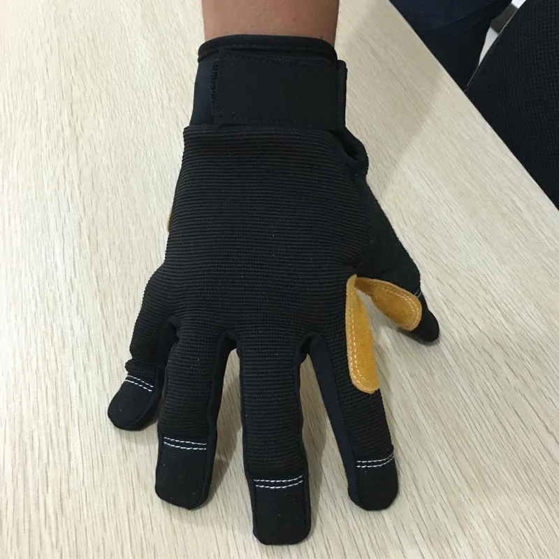 

High-temperature Resistant Wear-Resistant Cowhide Downhill Equipment Rescuing Rescue Rope Drop Rappelling Gloves Equipment Suppl