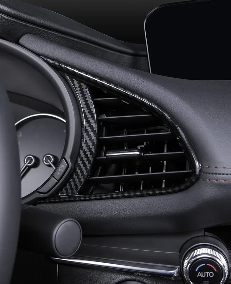 Для Mazda 3 Axela главный привод передней приборной панели вентиляционное отверстие рамка Крышка отделка интерьера Стиль блёстки C1544