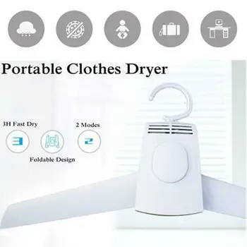 

Portable Smart Electric Clothes Dryer Electric Hanger Foldable Clothes Drying Rack Hot Cold Rack Hang Clothes Dryer