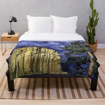 

Soft Blanket for Bed Sherpa Flannel Fleece Blanket Home Travel Sofa Soft Throw Blanket Postcard From Wyoming