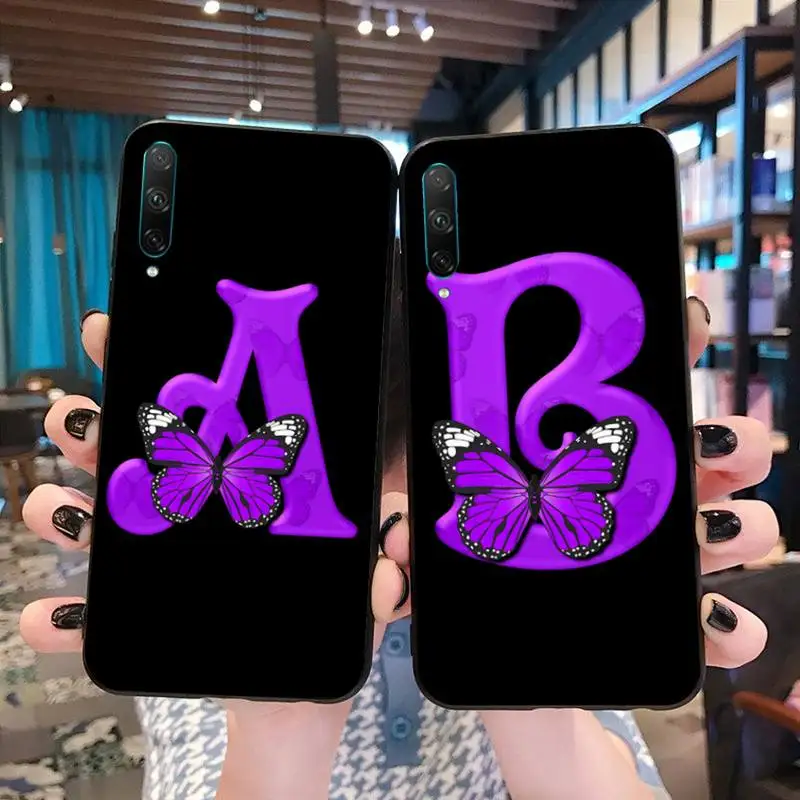 Роскошный чехол для телефона Huawei P40 P30 P20 lite Pro Mate 20 P Smart 2019 prime фиолетовая бабочка 26