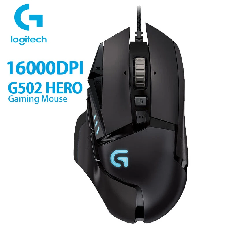 Logitech g502 Hero mouse master gaming computer ergonomic Full line upgrade engine 16000DPI RGB glare | Компьютеры и офис