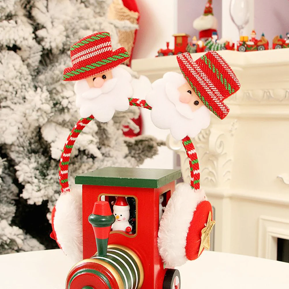 Navidad Санта повязка на голову год елочные игрушки для украшения для детей Подарки для девочек повязка на голову наушники детские игрушки