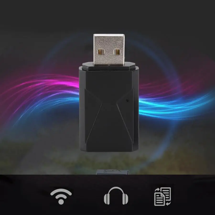 Универсальный USB беспроводной Bluetooth 5,0 аудио передатчик приемник 2 в 1 адаптер Bluetooth передатчик