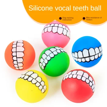 

Creative Dog Toy Pet Dog Ball Vinyl Sounding Teeth Ball Small Dog Training Dog Pet Ball Dog Toy