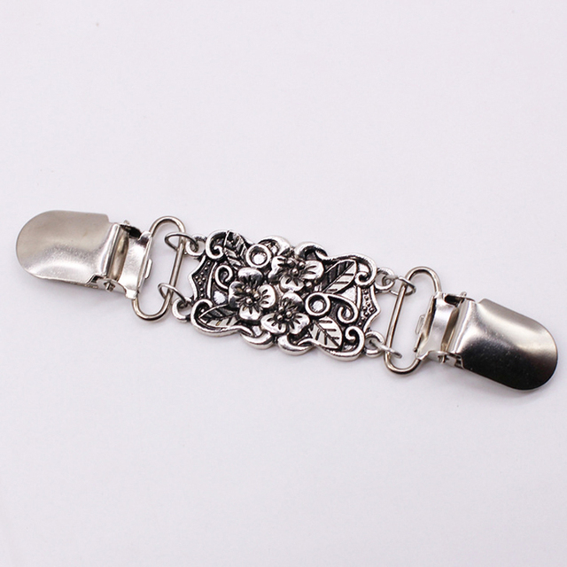 Cardigan Clip Fasteners for Clothes Clothespins Scarf Clip Brooch Sliver Pin Buckle Clip Holder Women Dress Jewelry