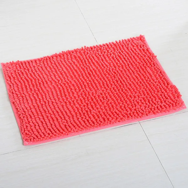 OrangeRed Коврик для ванной из микрофибры, нескользящий коврик для двери и 40x60 см/50x80 см, коврик для ванной комнаты, впитывающий влагу, мягкий коврик для мытья пола и комнатные ковры - Цвет: OrangeRed