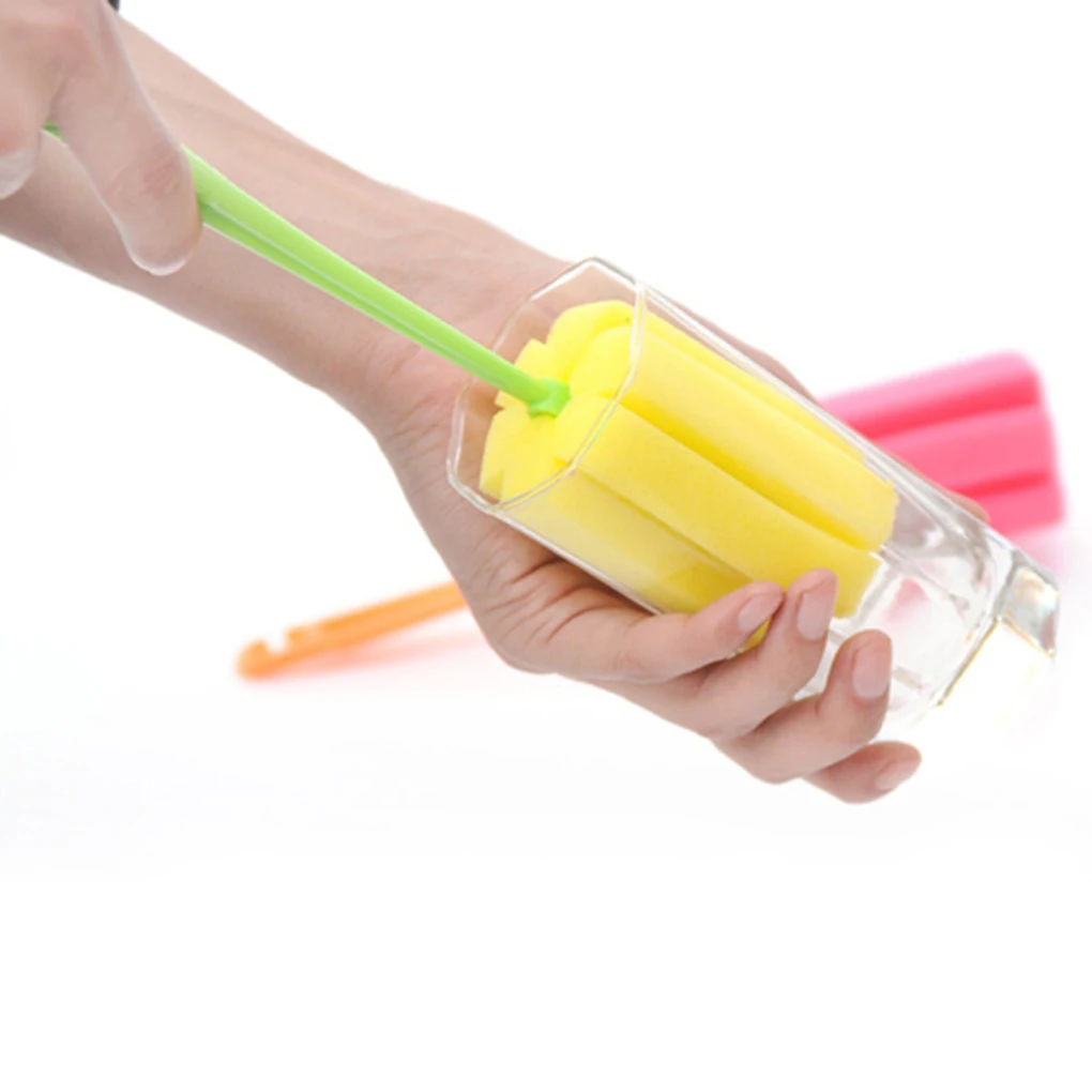 2pcs Baby bottle accessories PP Sponge Baby Milk Feeding Bottle Sponge Brush Nipple Cleaning Cup Scrubber Cleaner Tool Feeding