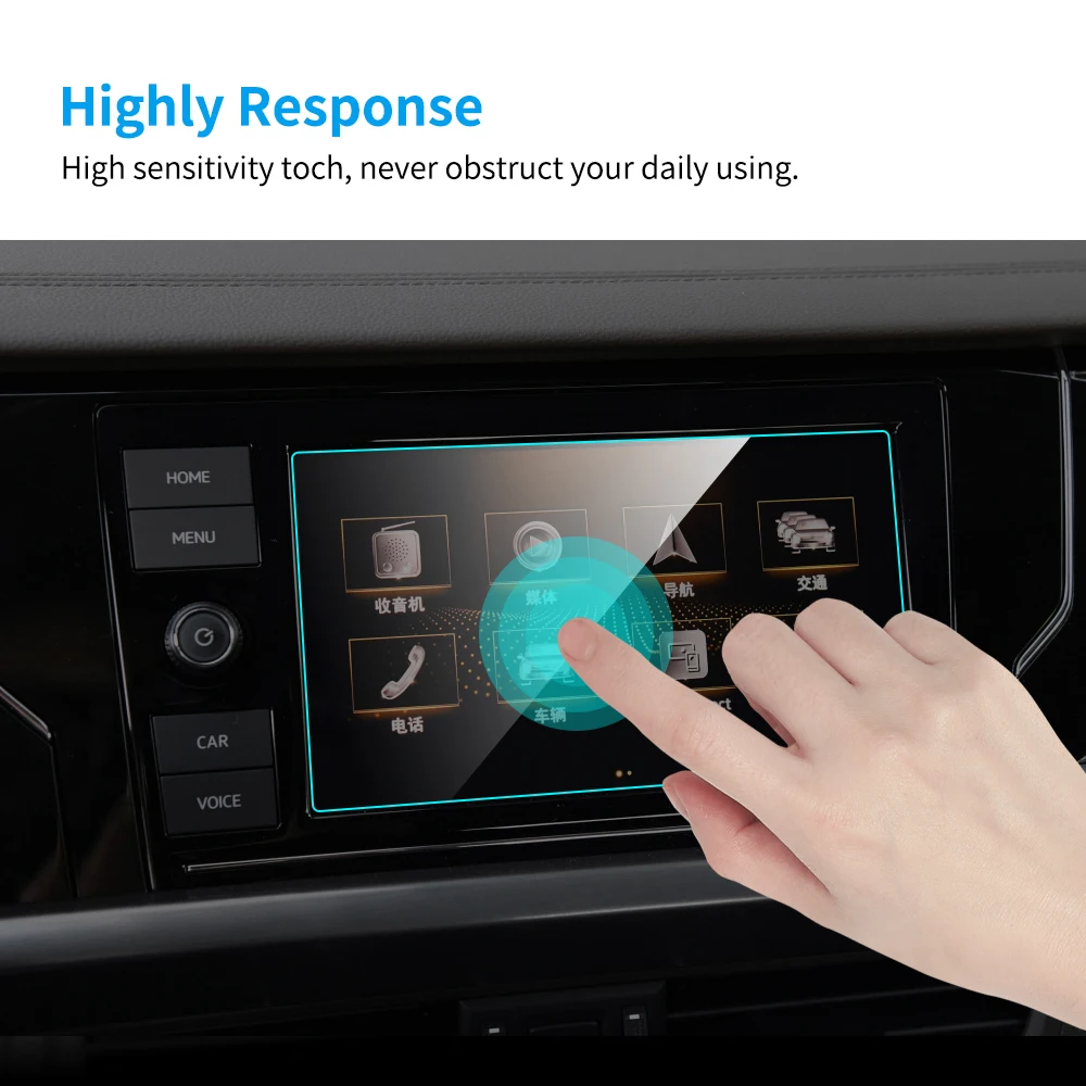 Автомобильный экран протектор для Volkswagen VW Passat B7 B8 gps Навигация экран защитная пленка из закаленного стекла авто аксессуары