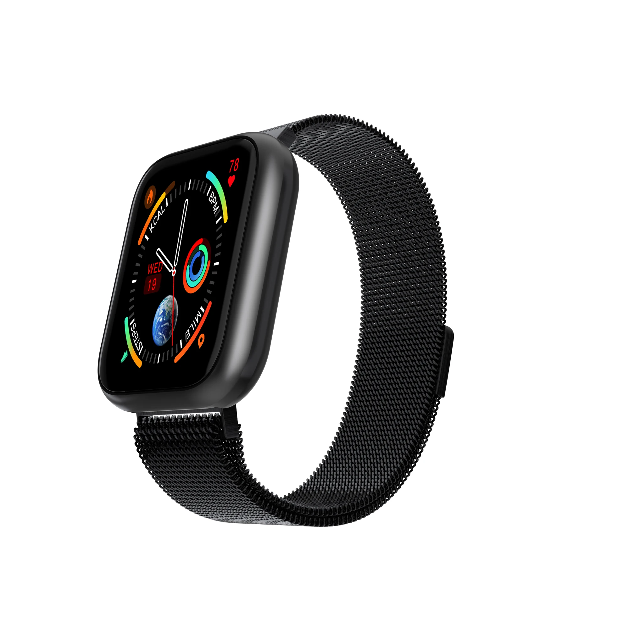 black steel Женские водонепроницаемые Смарт-часы P70 P68 Plus Bluetooth Smartwatch для Apple IPhone Xiaomi монитор сердечного ритма фитнес-трекер - Цвет: black steel