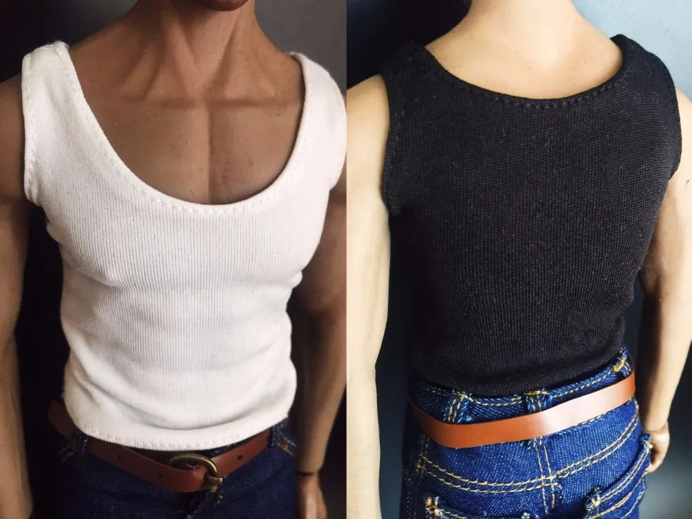 

1/6 Scale White/Black Male Vest Clothes Wolverine Vest Clothes Accessories Figure Model for 12" Male Action Figure Body