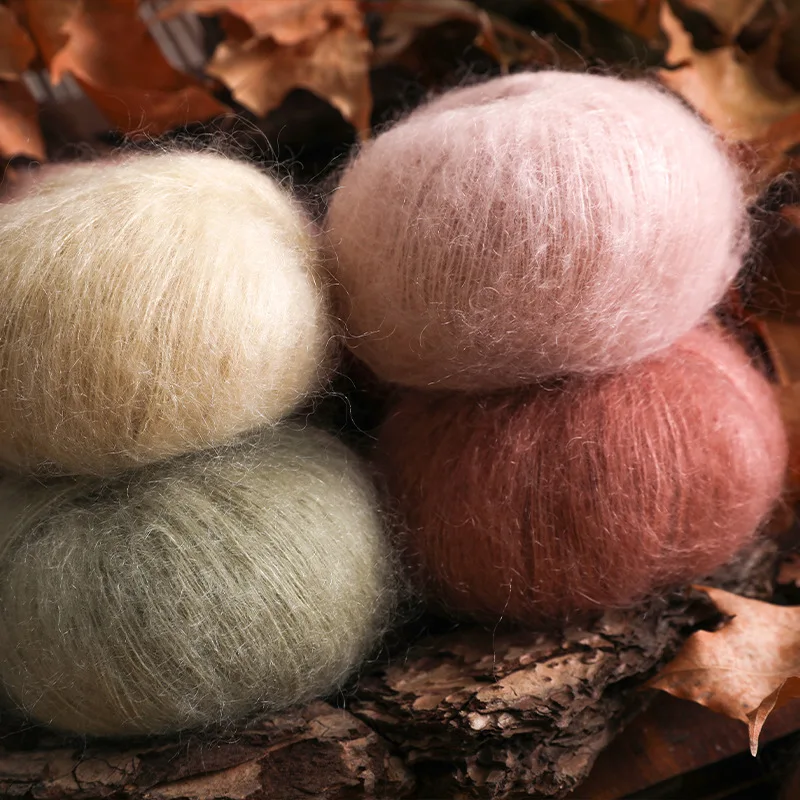 Silk Mohair Yarn Crochet Cheap Baby Wool Yarn For Knitting Sweater Shawl 20g/Ball 3