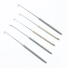 Ветеринарные инструменты 17 см серебряный крючок 4 размера для удаления яичников животных крюк для собак кошек хирургическое удаление яичников