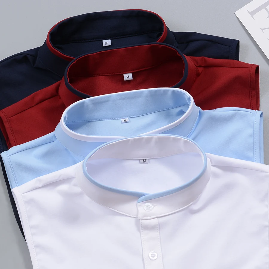 

Elegant Fake Collar Men Fashion Stand False Collar Shirt Men Removable Detachable Collar For Men's Sweater Clothes Accessories