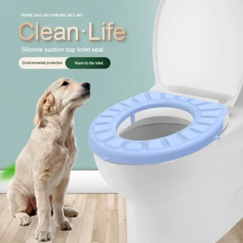 

Antibacterial Toilet Seat Glued type Case Warmer Toilet Accessories Washable Cute Embroidered Non-slip Toilet Seat Covers
