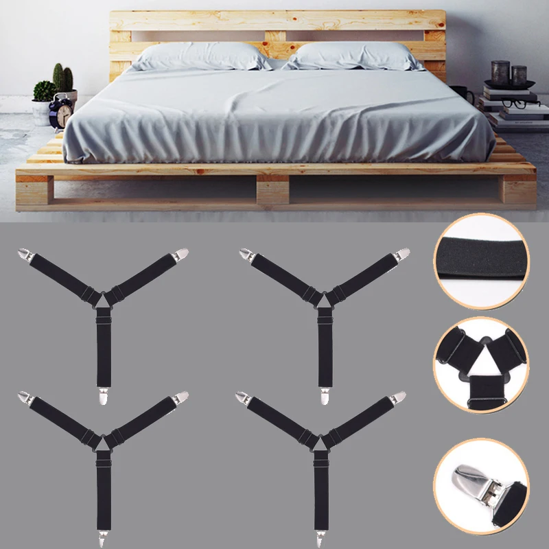 

Sling Elastic Band Fastener One Size Slip-On Sheets Mattress Clip Strap Holder Furniture Metal Clip Cloth Securing Clip