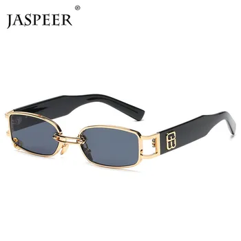 

JASPEER Steampunk Rectangle Sunglasses Women Brand Designer Vintage UV400 Driving Sun Glass Men Small Square Fashion Eyewear