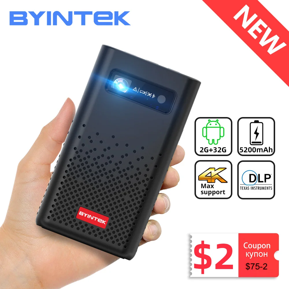 BYINTEK P20 Мини Портативный Pico Smart Android Wifi 1080P TV лазерный светодиодный домашний