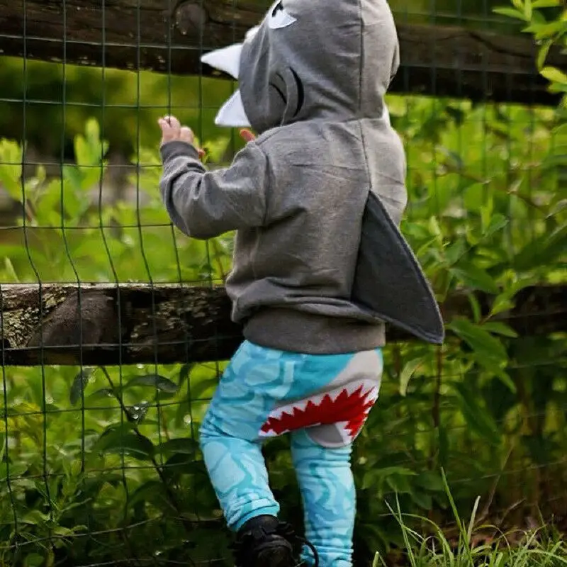 Kids Jackets Cartoon Fashion Toddler Boys Long Sleeve Hooded Tops 1-6T
