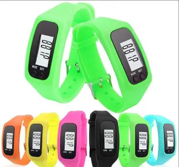 

400pcs Digital LCD Pedometer Smart Multi Watch silicone Run Step Walking Distance Calorie Counter