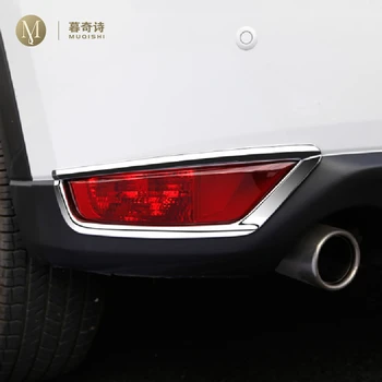 

For Mazda CX-5 cx5 2017-2020 Chrome Front Fog light Eyebrow Cover Trim Eyelid Strip Rear fog lamps Decoration Frame 2018 2019