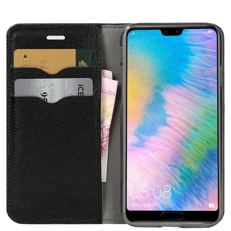 Флип кейс для Huawei P10 P20 P30 Lite Mate 10 20 lite Pro P Smart Y6 Y7 Y9 2019 воловья кожа бумажник Honor 7 8X 9X