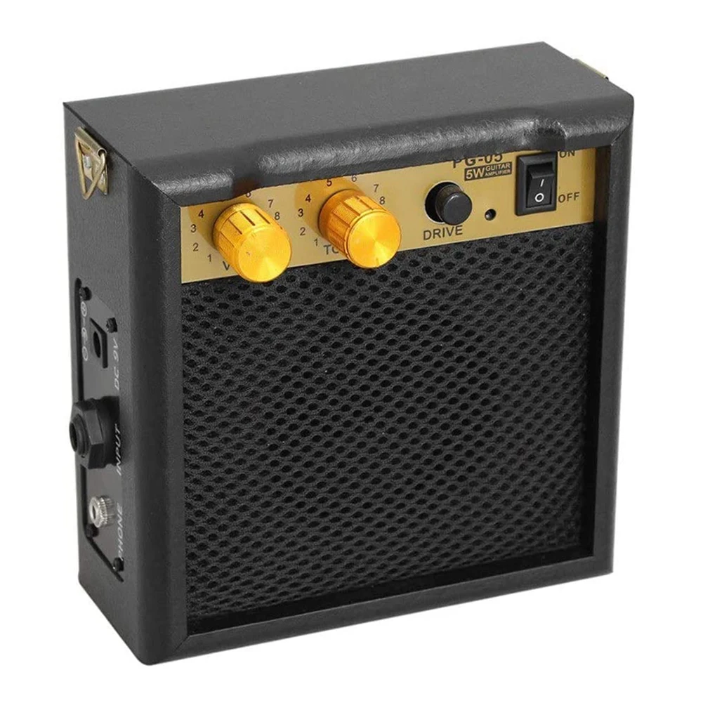 Portable Guitar Amplifier High Fidelity Amp Audio Speaker 5W with 3 5mm Headphone Output Mini Guitar Speakers Bass Stereo