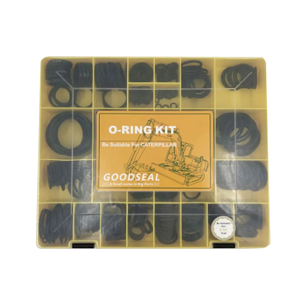 

Excavator O-ring Kit For Caterpillar CAT 32Sizes 510PCS NBR90 Durometer Nitril 90 Shore Rubber Sealing O Ring Assortment Kit Box