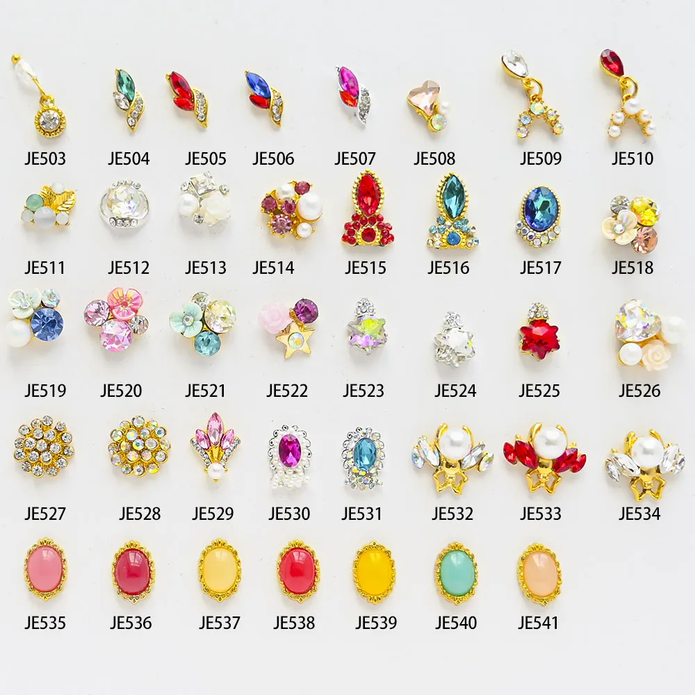 

10pcs 3D Luxury Nail Art Rhinestones & Charms Large Crystals Diamonds Gems Stones For Nail Art Decoration 3D Nail Stickers