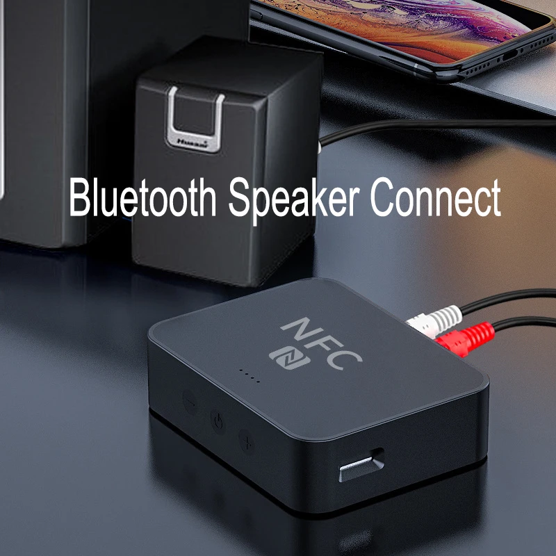 Bluetooth 5 0 Receiver Transmitter NFC HiFi Wireless Adapter Support TF Card Car Radio Player Handsfree adapter for Headphone PC
