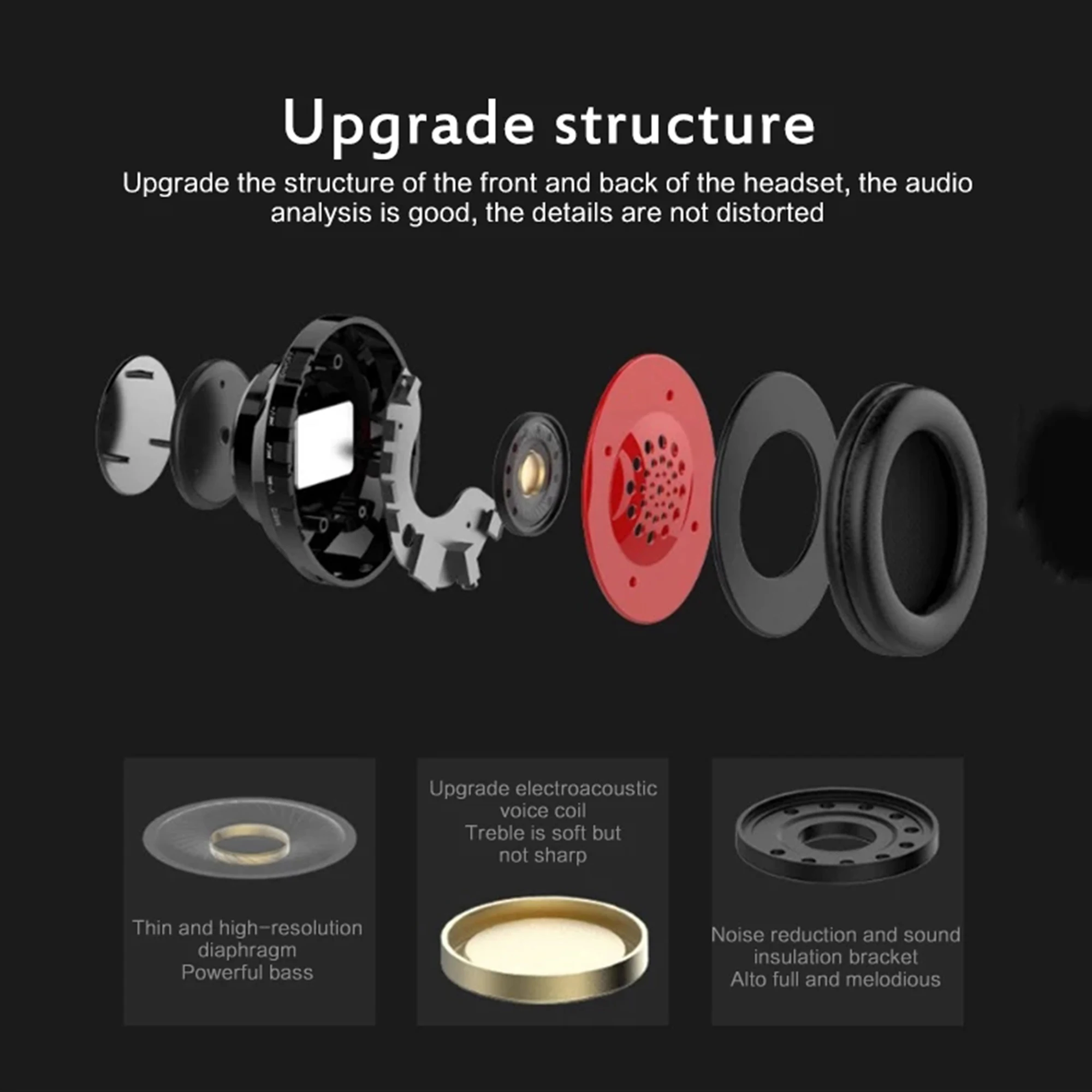 NEW B39 Wireless Bluetooth Headsets Portable Folding Headphones Support TF Card Built in FM Mp3 Player With LED Colorful Lights
