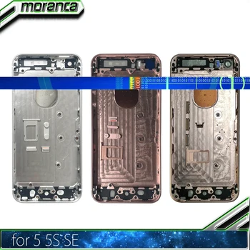 

5 5S Back Housing Battery Cover for iPhone SE 5 5S Middle Frame Chassis Coque Fundas with Buttons Sim Tray Customized IMEI