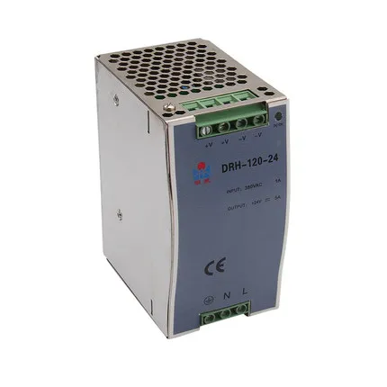 Mean Well DRH-120 series DC 24 В 48 meanwell 120 Вт блок питания промышленной DIN-рейки с одиночным