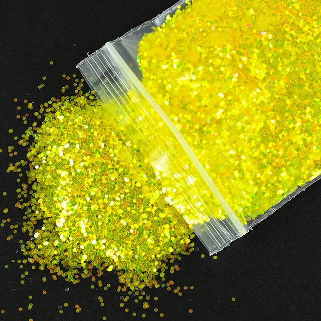 50G/Bag Holographic Mixed Hexagon Shape Chunky Nail Glitter Sequins Sparkly Flakes Slices Manicure Body/Eye/Face Glitter TCF2335 1MM-6