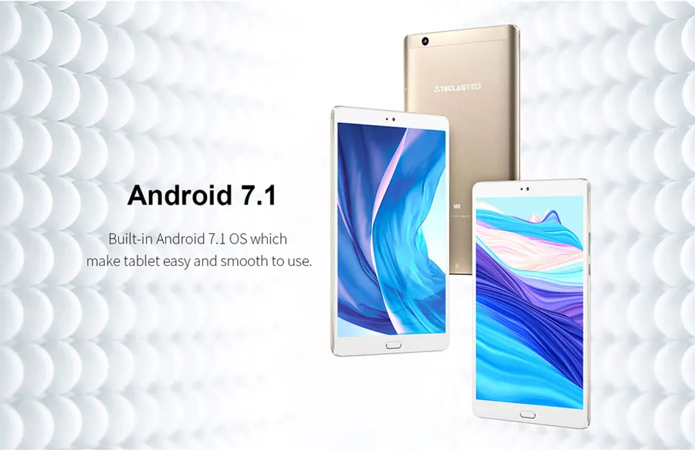Teclast M8 8,4 дюймовый планшетный ПК Android 7,1 Allwinner A63 1,8 ГГц четырехъядерный процессор 3 ГБ ОЗУ 32 Гб ПЗУ 2560x1600 ips Металл тип-c планшет